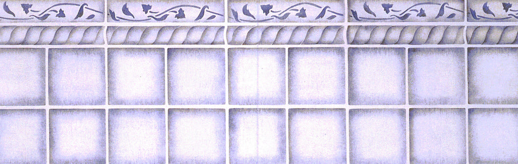 #41 Trompe L'oeil Tile Stencil