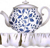 #50 Tea Pots Stencil