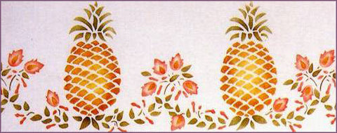#24 Pineapples Stencil