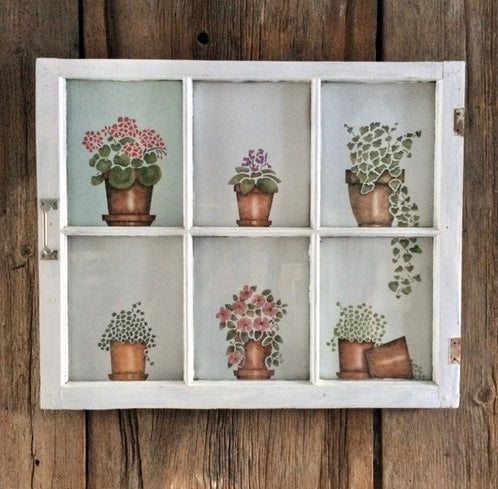 plant pot stencils 39 Flower Pots Stencil Design – Yowler & Shepps Stencils