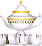 #50 Tea Pots Stencil