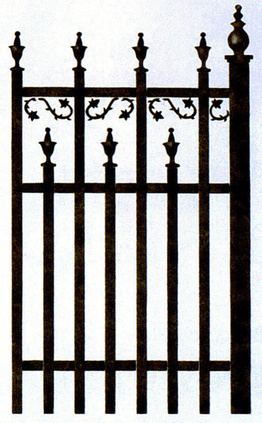#94 Wrought Iron Fence – Yowler &amp; Shepps Stencils