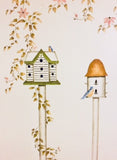 #32 Birdhouses Stencil