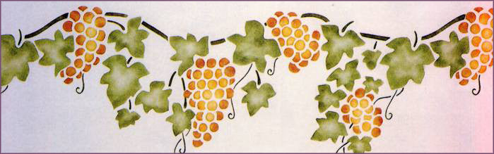 #12 Grapevine Stencil