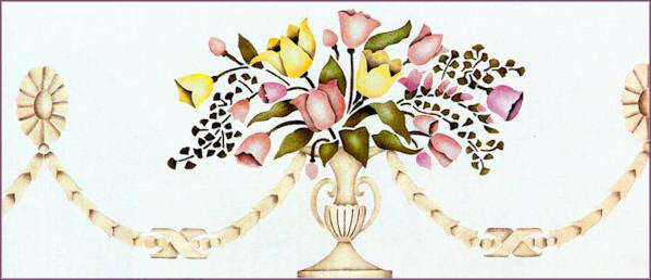 #57 Classic Floral Stencil