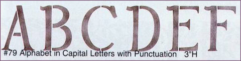 #79 Capital Letters Stencils