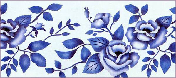 #81 Roses Stencil